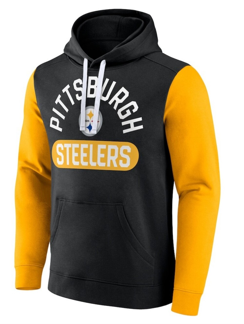 Fanatics Pittsburgh Steelers Mens Extra Point Pullover Hoodie-Black Size M